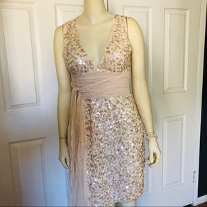 BCBG MAXAZRIA Party Cocktail wedding SEQUIN DRESS